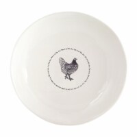 Chicken Round Platter (Set of 2) 13.25 D Stoneware