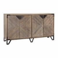 Melrose International 78478DS 63 x 15.75 x 36 in. MDF & Fir Wood & Iron Cabinet