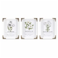 Floral Wall Box (Set of 3) 7 W x 9 H MDF