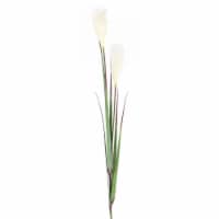 Contemporary Home Living Set of 12 Green and White Artificial Fox Tail Spray – 49”