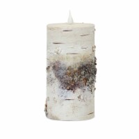 LED Birch Candle 3.5 D x 7 H (with Remote)