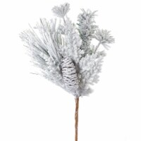 Snowy Mixed Pine Pick 16 H (Set of 12) PVC