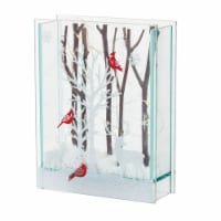 Deer w/Lights 7 H (Set of 2) Glass 6 Hr Timer 2 AA Batteries, Not Included
