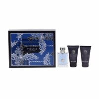 Versace 22015550 Pour Homme Gift Set - 1.7 oz Spray, 1.7 After Shave Balm & 1.7 oz Shower Gel