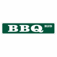 SignMission 1.5 x 7 in. BBQ Street Decal - Barbeque Lover Grill Sauce Grilling
