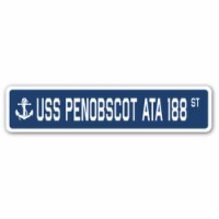 SignMission 1.5 x 7 in. A-16 Street Decal - USS Penobscot ATA 188