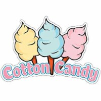 SignMission Cotton Candy 24 in. Decal Concession Stand Food Truck Sticker