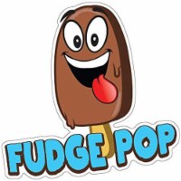 SignMission Fudge Pop 24 in. Decal Concession Stand Food Truck Sticker