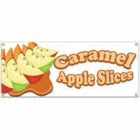 SignMission  48 in. Caramel Apple Slices Banner Sign