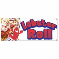SignMission  48 in. Lobster Roll Banner Sign