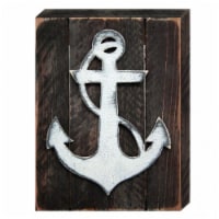 Designocracy 98521-12 Anchor Nautical Art on Board Wall Decor