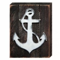 Designocracy 98521-18 Anchor Nautical Art on Board Wall Decor