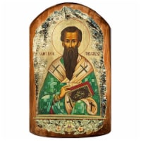 G.DeBrekht 85053-08 Saint Basil Icon Painting on Gold-Plated Wooden Block