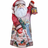G.DeBrekht 241139 Lamp Lighter Wood Carved Santa Figurine for 241130