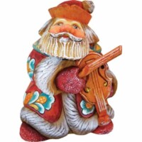 GDeBrekht 517638 Mini Violin Santa Figurine- 4 in.