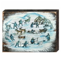 Designocracy 98770-08 Alaska Village Art on Board Wall Decor