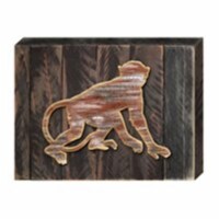 Designocracy 98233-08 Vintage Monkey Art on Board Wall Decor