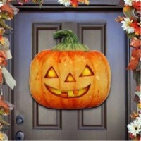 G.DeBrekht 8158414 Halloween Pumpkin Wooden Ornament Set of 2