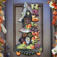 G.DeBrekht 8457402H Jamie Mills-Price Halloween Candle Holder Decorations & Wall Sign for Hom