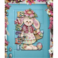 G.DeBrekht 8457605H The Easter Bunny Door Hanger Wall Decor by Jamie Mills-Price