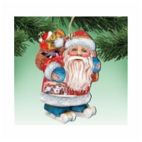 G.DeBrekht 8117863H Caring Gift Bag Santa Christmas Door Hanger Wall Decor