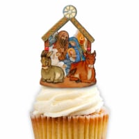 G.DeBrekht 8114030CT Nativity Scene Christma Cupcake & Cake Toppers