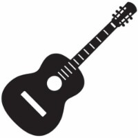 Designocracy 98439-08 Guitar Art on Board Wall Decor