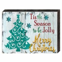 Designocracy 98804-18 Tis the Season Quote Holiday Art on Board Wall Decor
