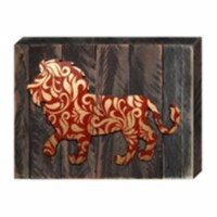 Designocracy 98230-18 Lion Art on Board Wall Decor