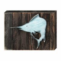 Designocracy 98533-12 Vintage Swordfish Tropical Art on Board Wall Decor