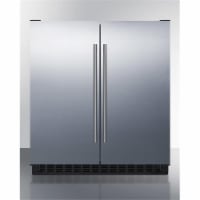 30 in. Wide Built-in Undercounter Side-by-Side French Door Refrigerator-Freezer, Stainless St