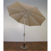 9 x 8 ft. Rib Premium Market Umbrella - Aspen Frame, Antique Beige Canopy