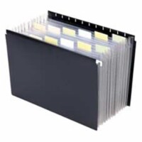 Hanging Portable Expanding File- 11-.88in.x9-.25in.- Black