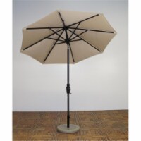 7.5 x 8 ft. Rib Premium Market Umbrella - Licorice Frame, Antique Beige Canopy