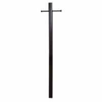 Smooth Aluminum Direct Burial Post with Ladder Rest, Verde Green - 7 ft.