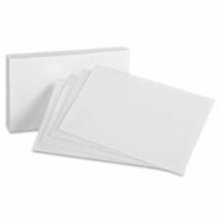 Blank Index Cards&#44; White