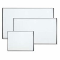 Magnetic Dry-Erase Board- Adjust. Clips- 14in.x11in.- Silver Frame