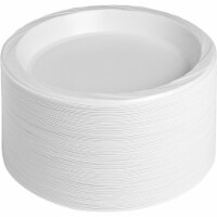 10.25 in. Plastic Plates - Warm White