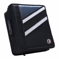 The Z Zippered D-Ring Binder&#44; 1.5 in. - Black