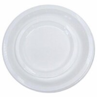 28000011 7 in. White Plastic Plate, 20 Count