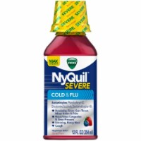Vicks NyQuil Severe Cold & Flu Relief Liquid (Pack of 16)