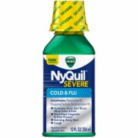 Vicks NyQuil Severe Cold & Flu Nighttime Relief Liquid (Pack of 8)