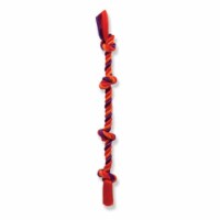 Mammoth Pet Products 467380 Flossy Chews Cottonblend Color 4-Knot Rope Tug, Extra Large