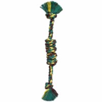 Mammoth Pet Products 746772200940 15 in. Monkey Fist Bar Dog Toy, Multi Color - Small