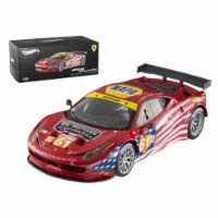 Elite Ferrari 458 Italia GT2 #61 LM 2012 AF Corse Sebring 1/18 Diecast Car Model by Hotwheels