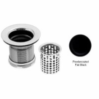 Westbrass D218-62 Junior Basket Strainer - Powder Coat Flat Black