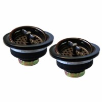 Westbrass D2135-12 Two Wing Nut Style Large Kitchen Basket Strainer in Oil Rubbed Bronze
