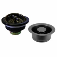 Westbrass D2155-62 Wing Nut Style Large Kitchen Basket Strainer with InSinkErator Style Dispo