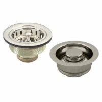 Westbrass D2165-05 Post Style Large Kitchen Basket Strainer with InSinkErator Style Disposal