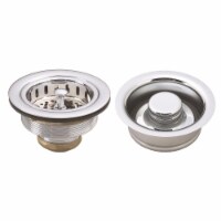 Westbrass D2165-26 Post Style Large Kitchen Basket Strainer with InSinkErator Style Disposal